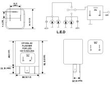 46051 Přerušovač blinkrů LED, 12V,0,02-20A pro evropské vozy (445185)