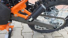 Pitbike MiniRocket Mikilon Defender 250RR kola 21/18 oranžová sedlo 87,5cm (25)