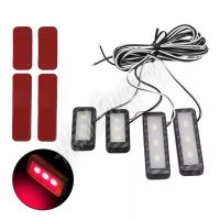95R02 LED osvětlení vnitřní ambientní červené, 12V, 4x světlo