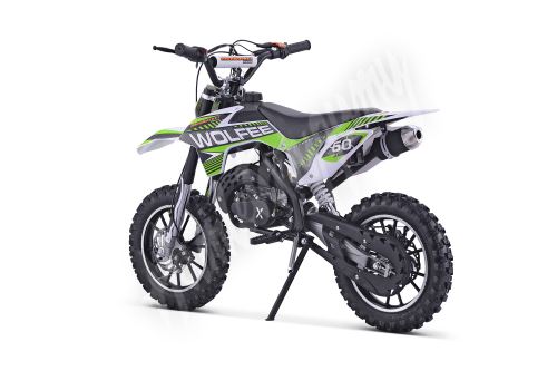Minicross Gazelle 49ccm E-start zelená sedlo 61cm