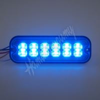 br012B PREDATOR 12x4W LED, 12-24V, modrý, ECE R10