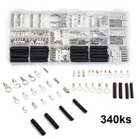 4box027 Sada neizolovaných oček + spojky se smršťovací bužírkou, 340 ks 4box027 Sada neizolovaných oček + spojky se smršťovací bužírkou, 340 ks