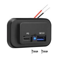 34662 USB QC3.0 + USB-C zásuvka 12/24V, montáž na povrch 34662 USB QC3.0 + USB-C zásuvka 12/24V, montáž na povrch